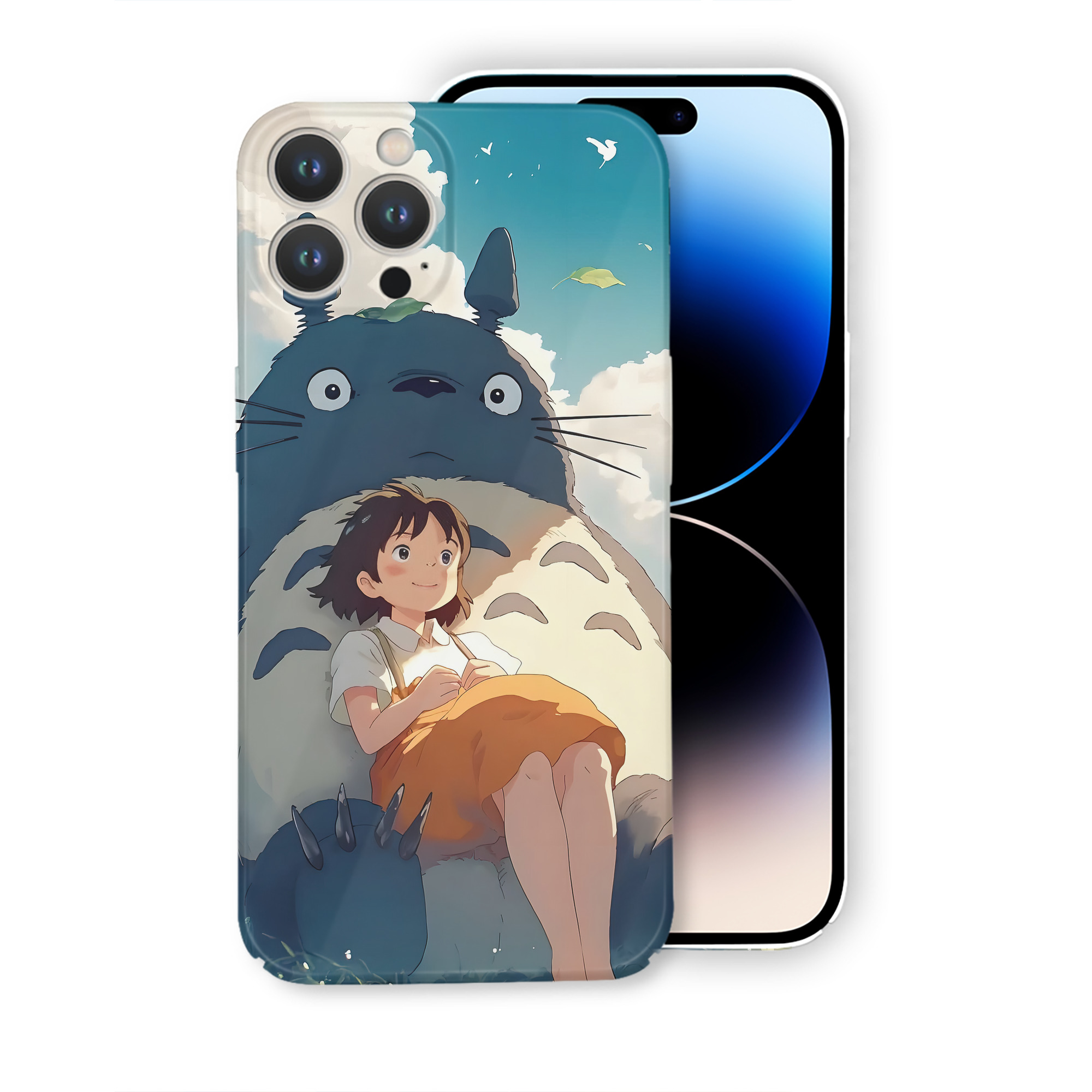 （画像用） となりのトトロ 草壁メイ 草壁サツキ My Neighbor Totoro Satsuki Kusakabe Mei Kusakabe 【iPhone 14シリーズ対応】ハードケース